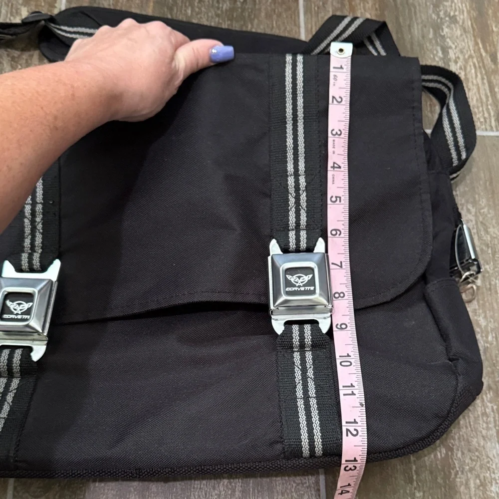 Buckle-Down Corvette GM collectible Briefcase with seatbelt buckles
